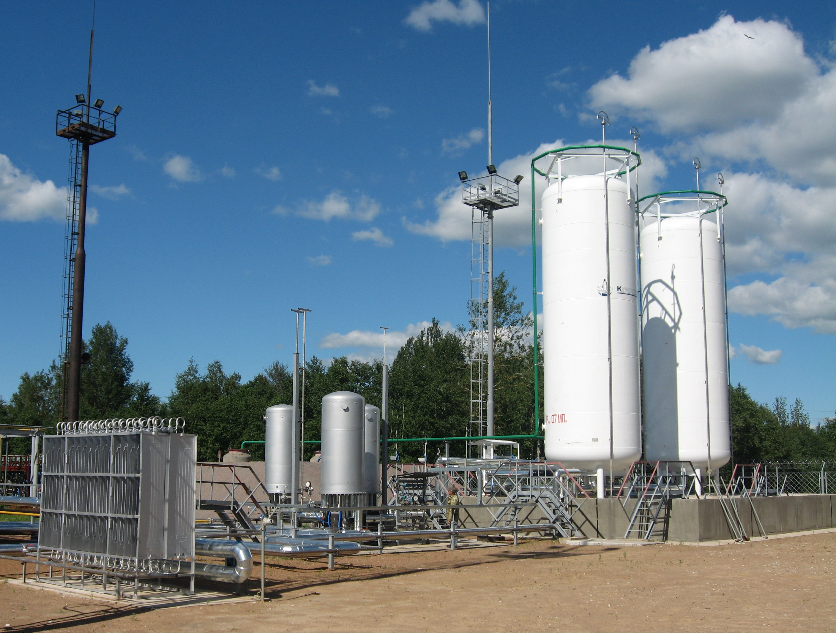 Комплекс сжижения природного газа (КСПГ) в г. Кингисепп